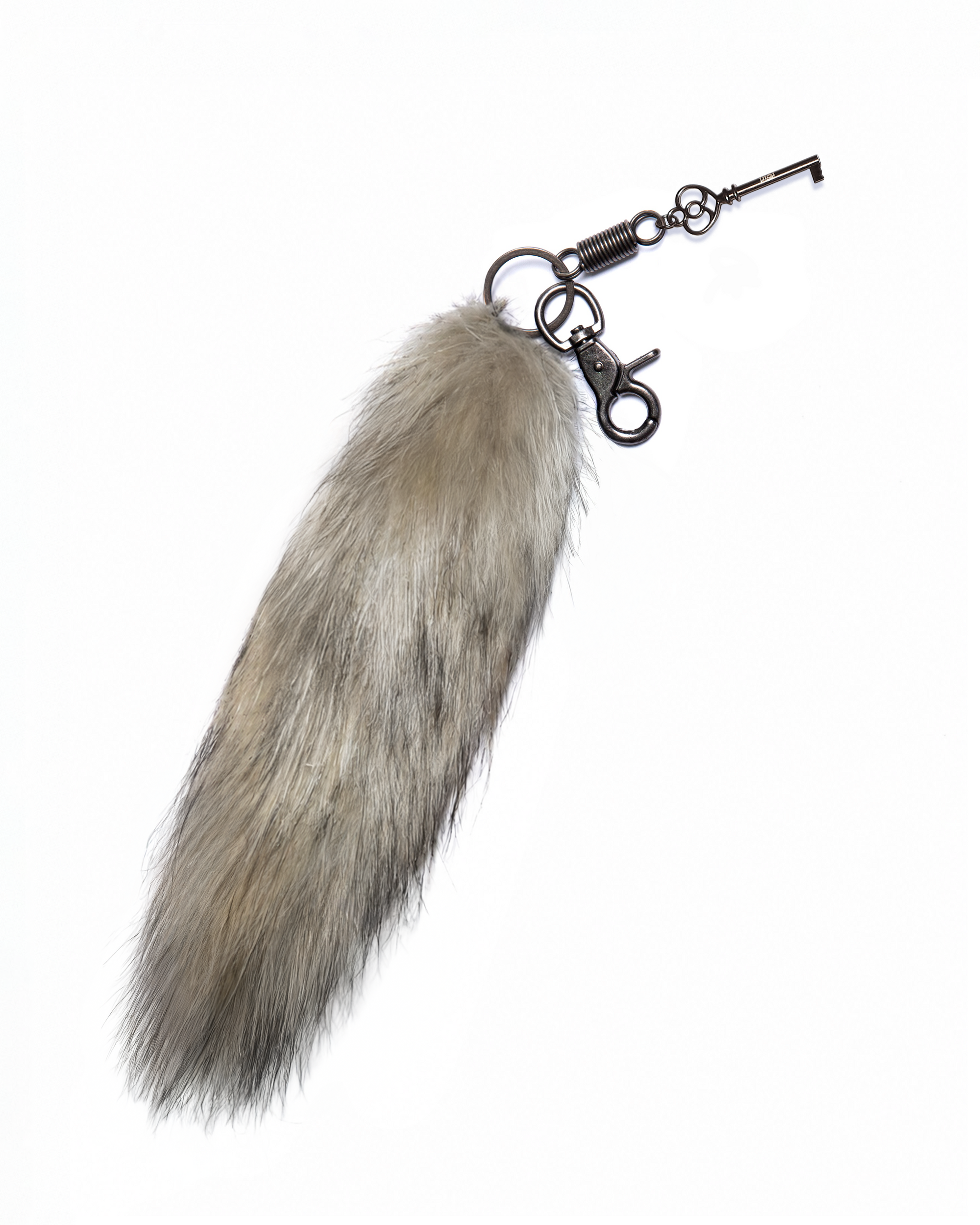 Grey Sob Tail Keychain