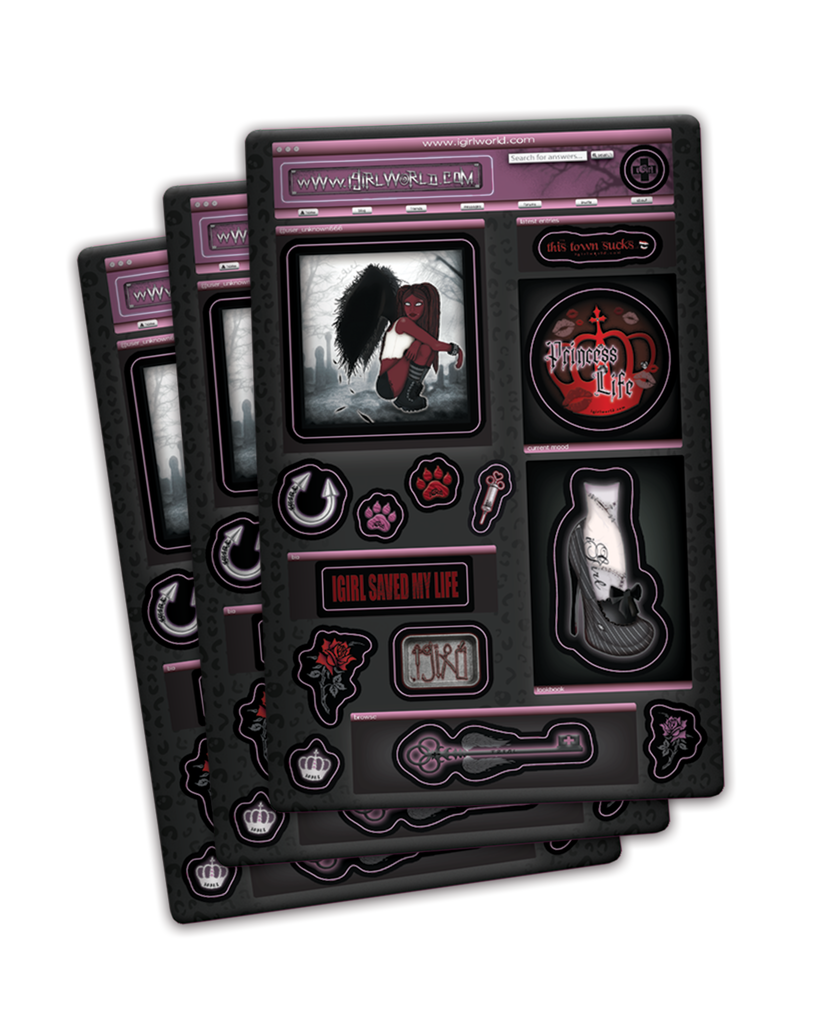 iGirl Sticker Sheet